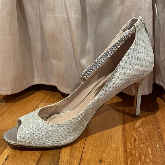 Sparkly Silver Evening Heel - Picture 3 of 4